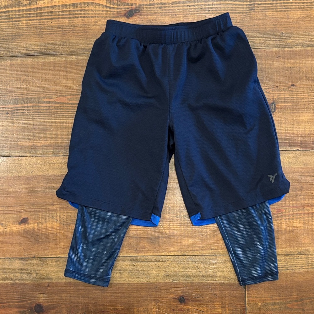 Old Navy Men's Navy Athletic Shorts with Leggings